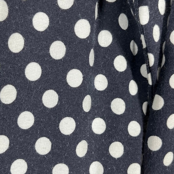 Gerry Weber Cardigan Sweater Womens Size 10 Blue Polka‎ Dots Snap Front Pockets - Picture 5 of 11